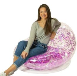4 Pieces Pink Glitter Chair - Inflatables