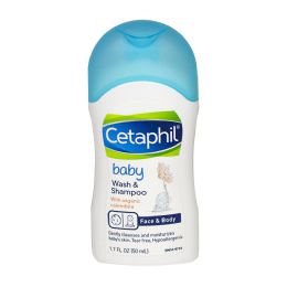 144 Bulk Travel Size Cetaphil Baby Wash & Shampoo - 1.7 Oz.