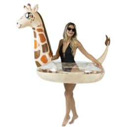 6 Pieces Glitter Giraffe - 48" Jumbo Pool Tube - Inflatables