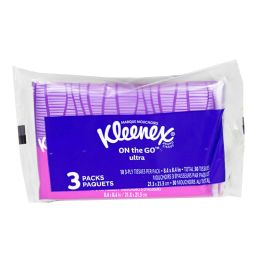 12 Pieces Kleenex On The Go Ultra Slim Wallets 10 CT- Pack Of 3 - Personal Care Items