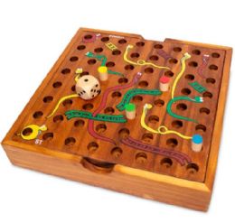 6 Wholesale Wooden Snakes & Ladders