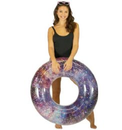 6 Pieces Galaxy Glitter 36" Pool Tube Deep Space Pink Glitter - Inflatables