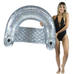 6 Pieces Silver Glitter Sun Chair Jumbo 48" - Inflatables