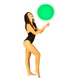12 Pieces Illuminated Led Jumbo Beach Ball - 13.75" Diameter - Inflatables