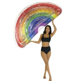 6 Pieces Classic Rainbow Half Island Rainbow Raft - Inflatables