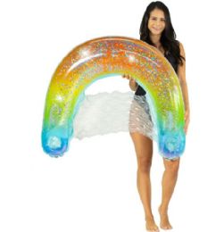 6 Pieces Rainbow Haze Glitter Sun Chair Large 42" - Inflatables