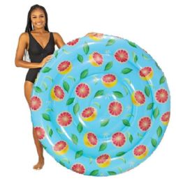 4 Pieces Giant Grapefruit Print 60" Island Float - Inflatables