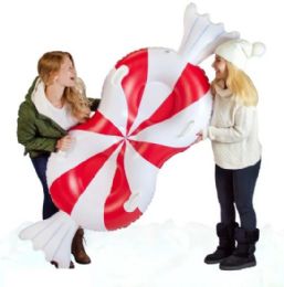Peppermint Double Rider Snow Tube 78" X 30" - Inflatables