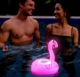 6 Pieces Floating Flamingo Led Speaker With Bluetooth - Inflatables