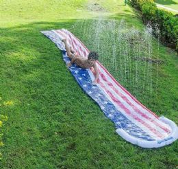 6 Pieces Stars & Stripes Collection Backyard Water Slide - Inflatables