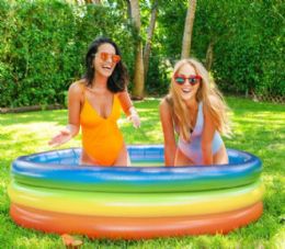 4 Pieces Inflatable Sunning Pool - Rainbow Haze - Inflatables
