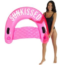 6 Pieces Pink Bubble Gum "paradise Found" Jumbo Sun Chair - Inflatables