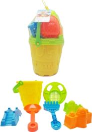 24 Packs 7 Piece Beach Bucket Set - Beach Toys