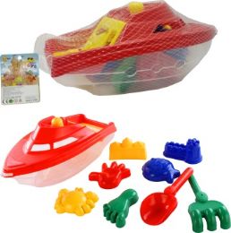 24 Packs 10 Piece Sand Beach Boat - Beach Toys