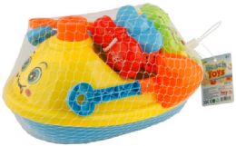 24 Pieces Beach Boat With Accessories - Beach Toys