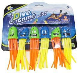24 Packs 6 Pack Dive Octopus Game - Beach Toys