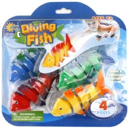 24 Packs 6 Pack Diving Fish Game - Beach Toys