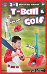 6 Pieces 2 In 1 T-Ball & Golf - Summer Toys