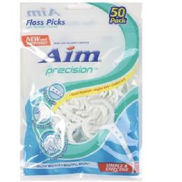 96 Pieces Aim Floss Toothpicks 50 Count - Toothbrushes and Toothpaste