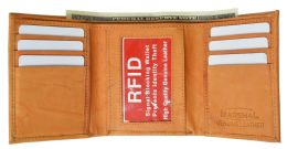 24 Pieces Mens Trifold Leather Wallet - Wallets & Handbags