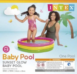 12 Pieces Sunset Glow Baby Pool - Water Sports