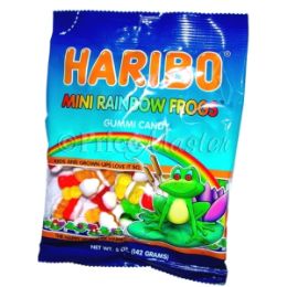 24 Bulk Haribo Mini Rainbow Frogs 5oz