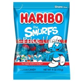 24 Pieces Haribo Smurf 4oz - Food & Beverage
