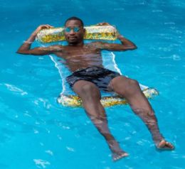 Gold Glitter Pool Hammock - Inflatables