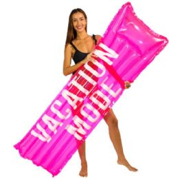 6 Pieces Pillow Raft - Bubblegum Pink - "Vacation Mode" - Inflatables