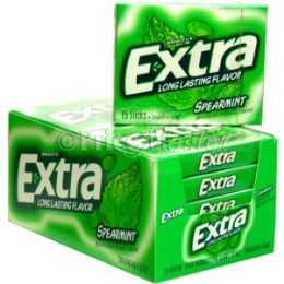 12 Wholesale Extra Gum *spearmint* 15's