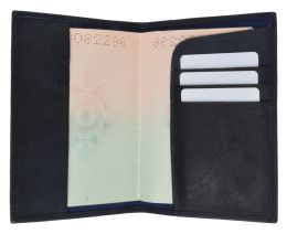 24 Pieces Leather Passport Wallet With Card Holder - Wallets & Handbags