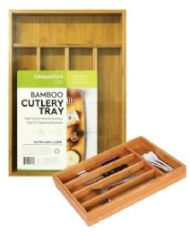 12 Pieces Bamboo Cultery Tray - Kitchen Cutlery