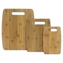 12 Wholesale 3 Piece Set Bamboo Cutting Board