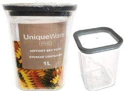 12 of 1 Liter Dry Food Storage Container