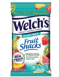 48 Bulk Welch Fruit Snacks 2.25 Oz Island Fruit