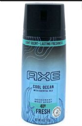 24 Bulk Axe Deodarent Spray Mexican 4oz Ocean
