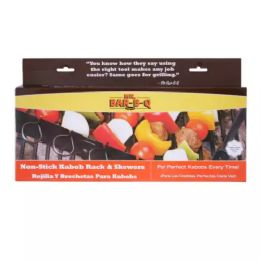 12 of Mr Barb Q Deluxe Non Stick Shish Kabob Set Includes 6 Non Stick Skewers And Frame