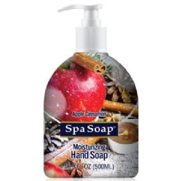12 Bulk Soap Liquid 16.9oz Appl Cinnamonw/pump Winter Spa Soap