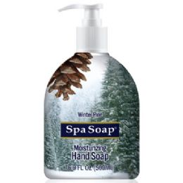 12 Bulk Soap Liquid 16.9oz Winter Pine W/pump Winter Spa Soap