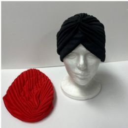 48 pieces Turban Fortune Teller/flapper 3ast Colors Adult Costume Accessory Red/white/black Pb/insert - Halloween
