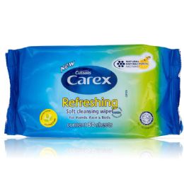 108 Wholesale Carex Baby Wipes 50 Count Anti Bacterial Refreshing