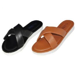 36 Wholesale Leather Like Sandals