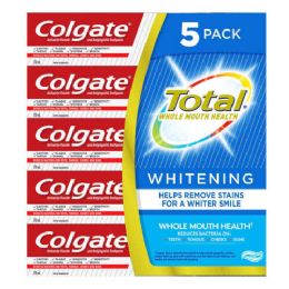 12 Pieces Colgate Total Whitening Paste 5 Pack 170ml - Toothbrushes and Toothpaste