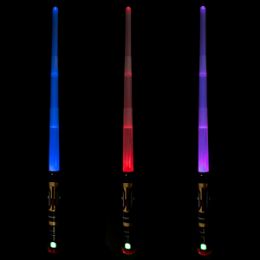 72 Bulk LighT-Up Led Expandable Space Saber With Sound