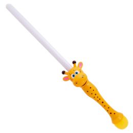 36 Pieces LighT-Up Bubble Giraffe Saber With Music - Summer Toys