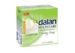 72 Pieces Dalan Bar Soap 3 Pack 90g Fresh Cucumber - Soap & Body Wash