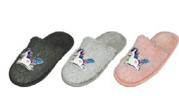 48 Pieces Unicorn Slippers - Girls Slippers