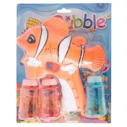 24 Bulk LighT-Up Clownfish Bubble Blaster With Music