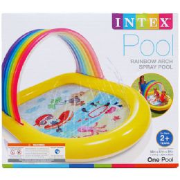 4 pieces 58"x51" Rainbow Arch Spray Pool In Color Box, Age 2+ - Summer Toys