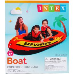 3 pieces 73"x37" Explorer 200 Boat In Color Box, Age 6+ - Inflatables